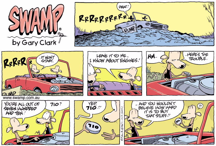 Swamp Cartoon - Car troubleSeptember 23, 2007
