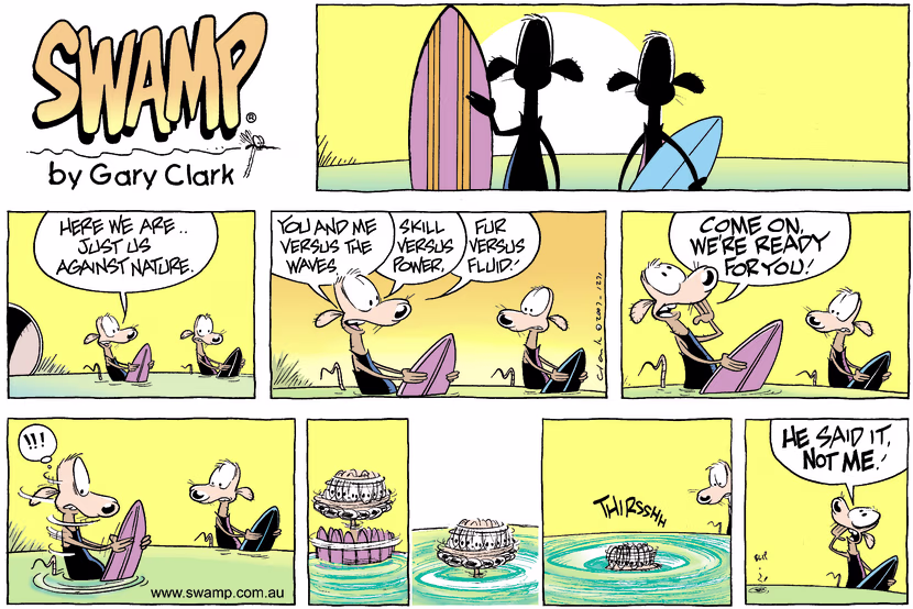 Swamp Cartoon - Big SurfNovember 25, 2007