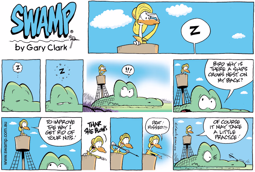 Swamp Cartoon - Thar she blows SundayJanuary 27, 2008
