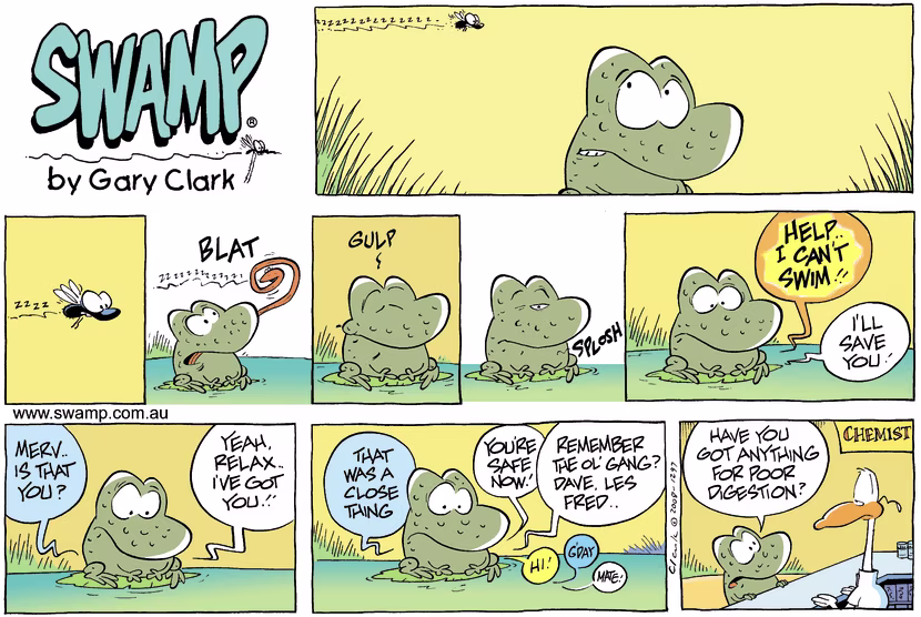 Swamp Cartoon - You are what you eat!June 1, 2008