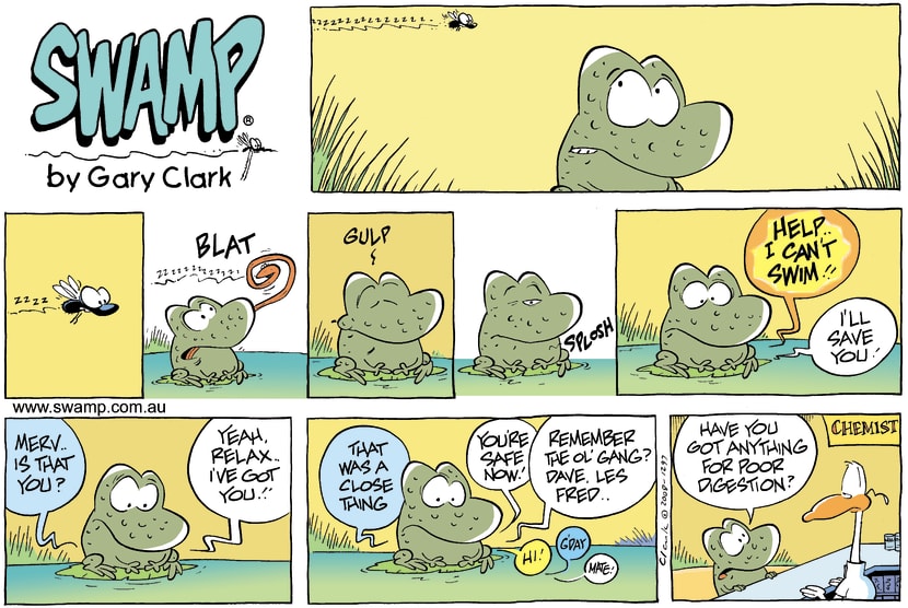 Swamp Cartoon - You are what you eat!June 1, 2008