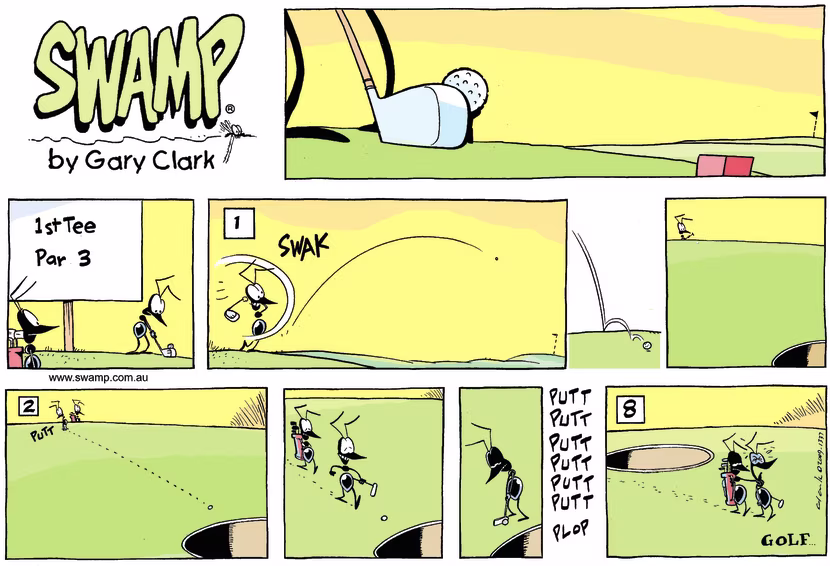 Swamp Cartoon - Whole in a big oneMarch 8, 2009