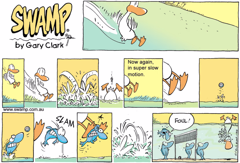 Swamp Cartoon - Close Encounter or the Wet KindOctober 11, 2009