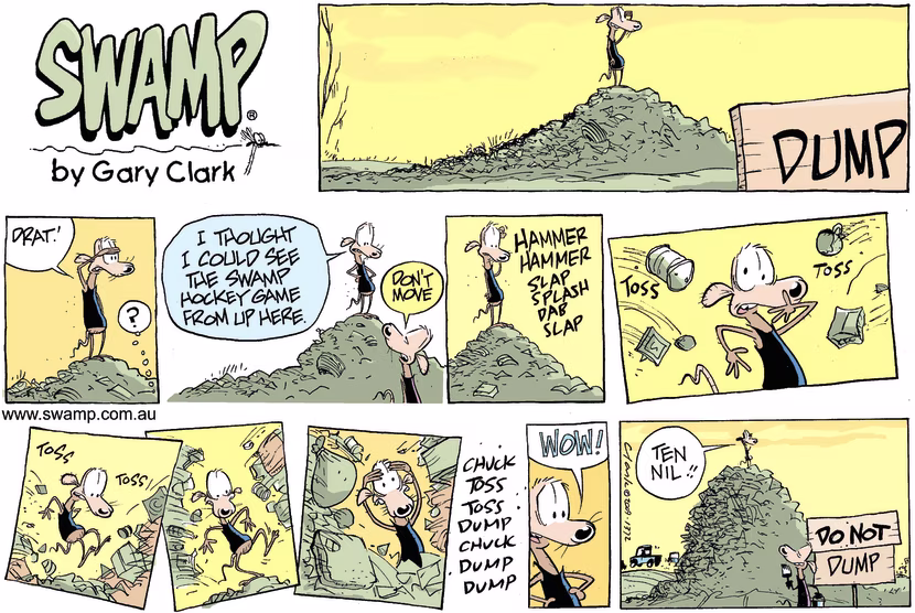 Swamp Cartoon - Trash and TreasureNovember 8, 2009