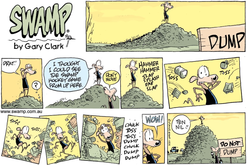 Swamp Cartoon - Trash and TreasureNovember 8, 2009