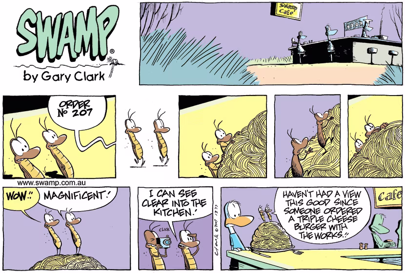 Swamp Cartoon - A Good ViewDecember 13, 2009