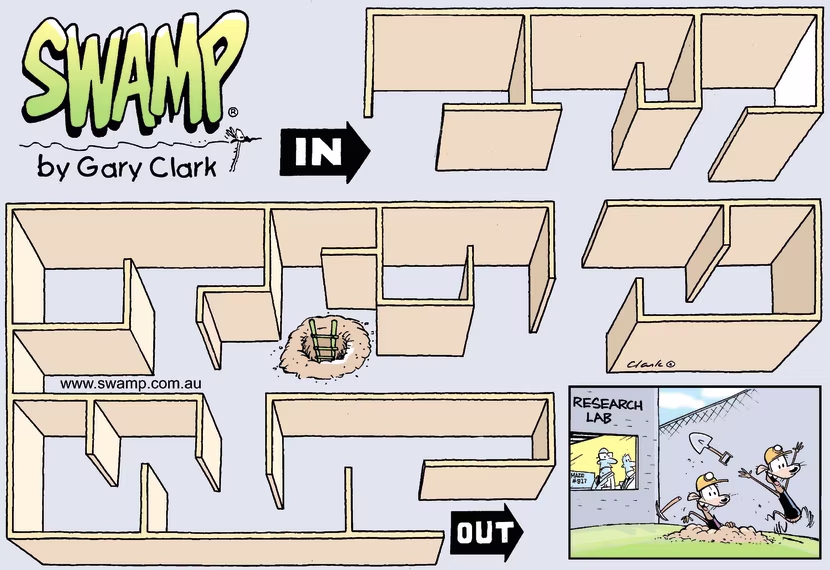 Swamp Cartoon - The Great EscapeJanuary 17, 2010