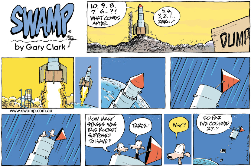 Swamp Cartoon - Up up and away! 1February 14, 2010