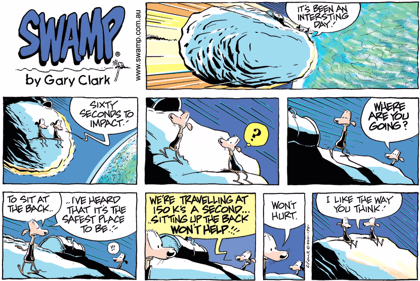 Swamp Cartoon - Space RaceMarch 21, 2010