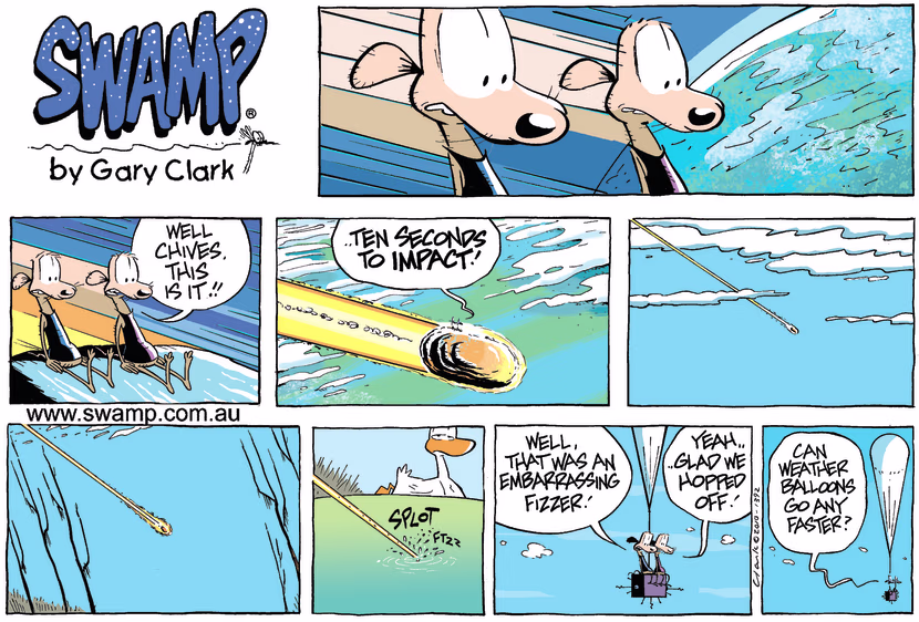 Swamp Cartoon - Space Travel FunMarch 28, 2010