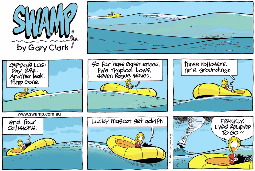 Swamp Cartoon - Close CallJune 27, 2010