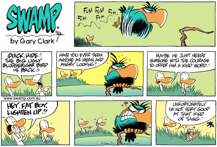 Swamp Cartoon - Poor Timing 9August 1, 2010