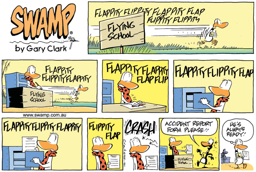 Swamp Cartoon - Up up and forget it!August 8, 2010