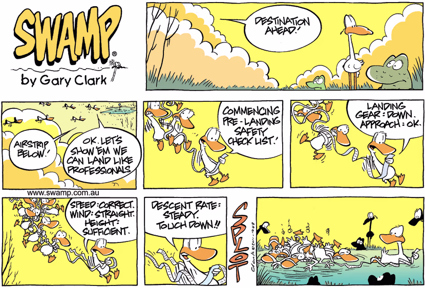 Swamp Cartoon - It’s all in the technique….May 1, 2011