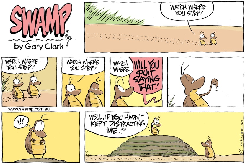 Swamp Cartoon - Less Talk More WalkMay 15, 2011