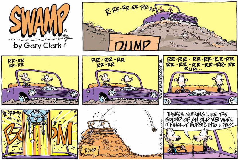 Swamp Cartoon - The thrill…August 21, 2011