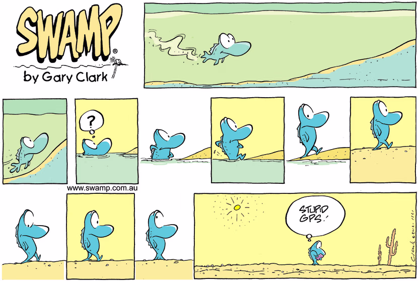 Swamp Cartoon - Where am I going Comic?September 23, 2012