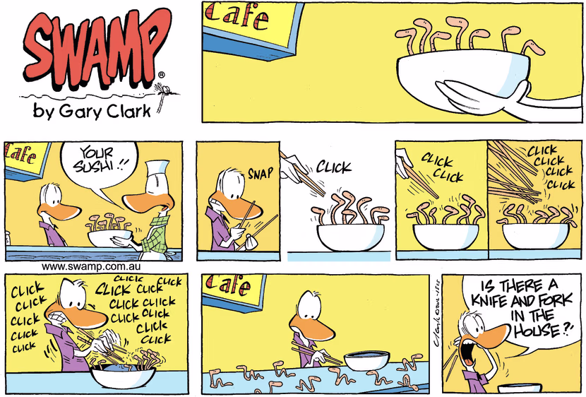 Swamp Cartoon - Sushi ComicOctober 21, 2012