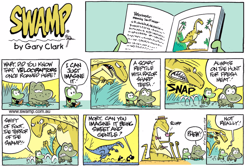 Swamp Cartoon - Dinosaur in the Swamp ComicNovember 11, 2012