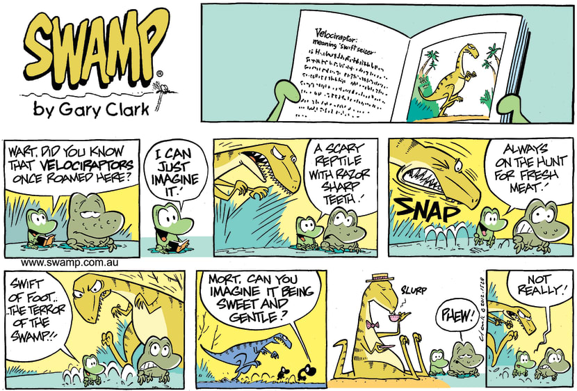 Swamp Cartoon - Dinosaur in the Swamp ComicNovember 11, 2012