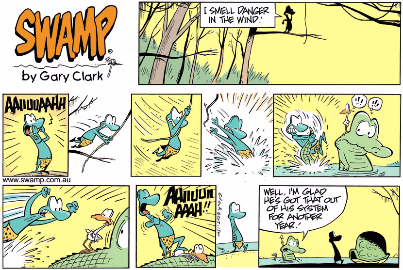Swamp Cartoon - Danger in the Wind ComicMarch 3, 2013