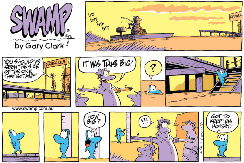 Swamp Cartoon - How Big? comicJuly 14, 2013