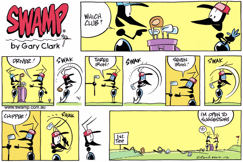 Swamp Cartoon - Shot Selection ComicDecember 8, 2013