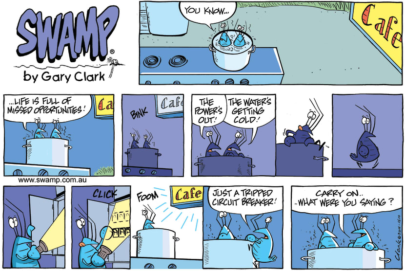Swamp Cartoon - Bob Crayfish Opportunity ComicAugust 10, 2014