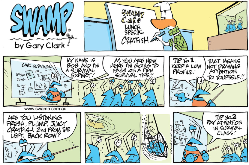 Swamp Cartoon - Bob Crayfish Survival ComicMay 17, 2015