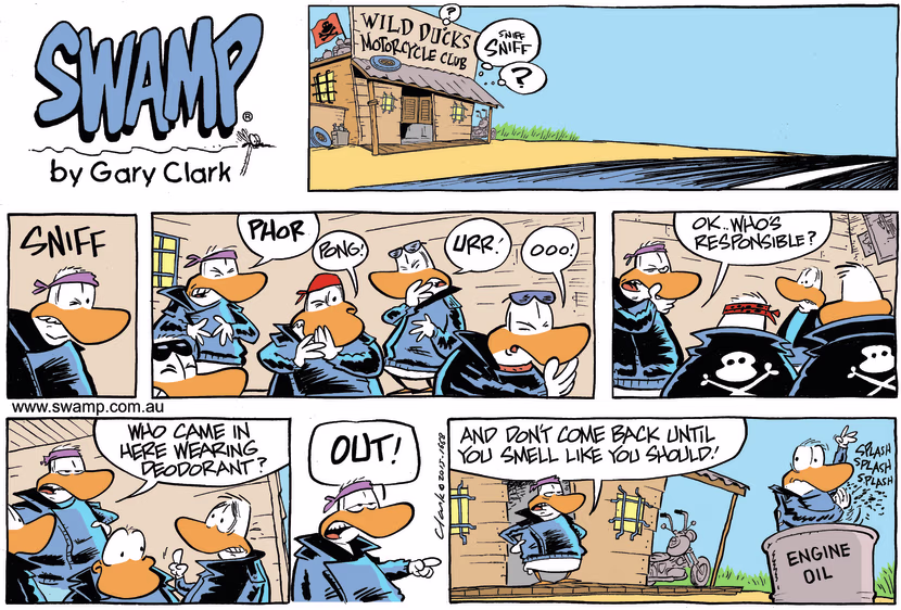 Swamp Cartoon - Wild Ducks Deodorant ComicDecember 6, 2015