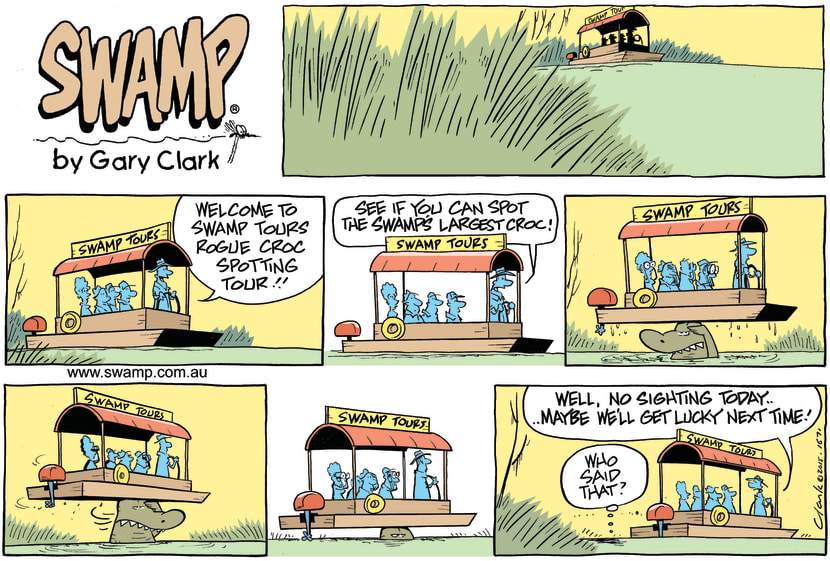 Swamp Cartoon - Rogue Croc Sighting ComicDecember 27, 2015
