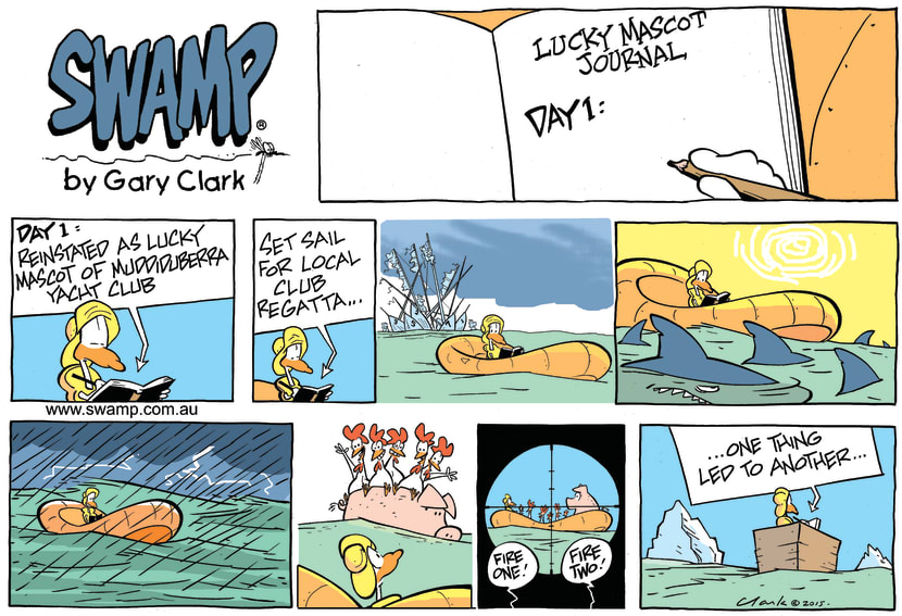 Swamp Cartoon - Lucky Mascot RegattaJanuary 10, 2016