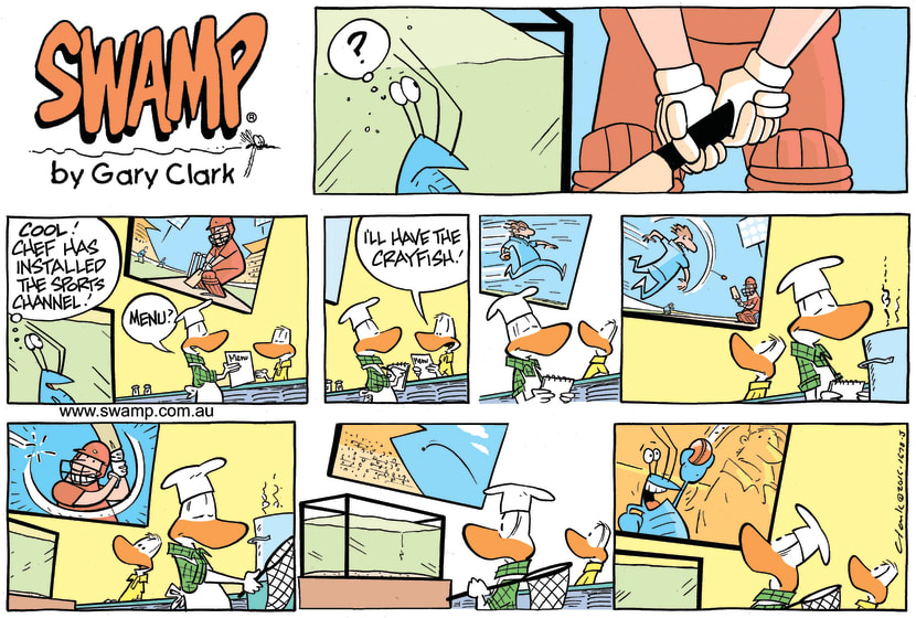 Swamp Cartoon - Bob Crayfish Cricket ComicFebruary 14, 2016