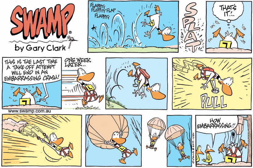 Swamp Cartoon - Ding Duck Embarrassing ComicFebruary 28, 2016