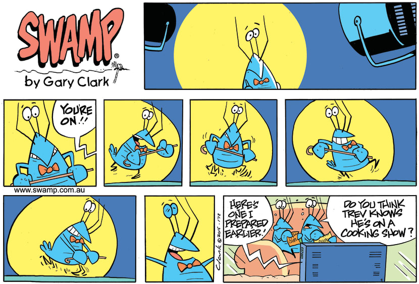 Swamp Cartoon - Bob Crayfish TV Show ComicJanuary 8, 2017