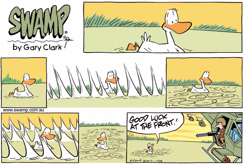 Swamp Cartoon - Swamp Ducks Safe ComicApril 16, 2017