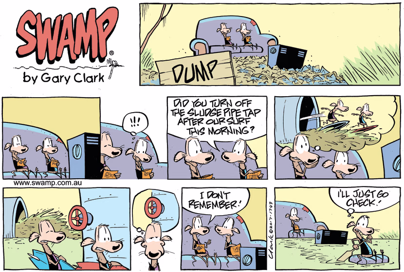 Swamp Cartoon - Chives Rat Sludge Pipe Open ComicMay 21, 2017