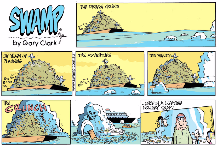 Swamp Cartoon - Chives Rat Holiday Snap ComicNovember 5, 2017