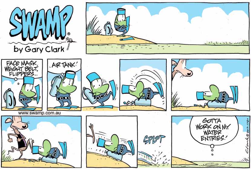 Swamp Cartoon - Mort Frog Entry ComicFebruary 4, 2018