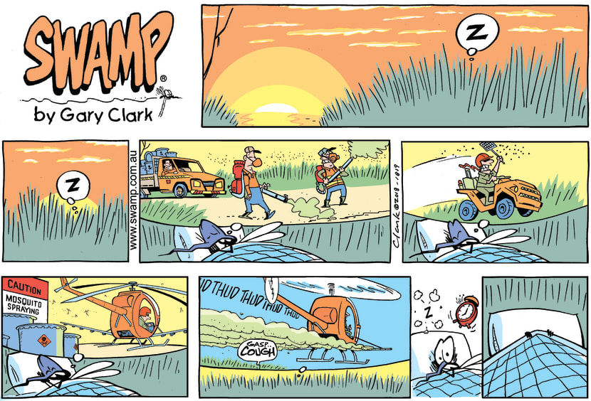 Swamp Cartoon - Swamp Mosquito NightmareNovember 4, 2018