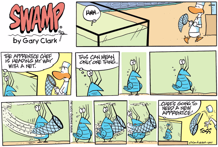 Swamp Cartoon - Bob Crayfish Net ComicMay 5, 2019