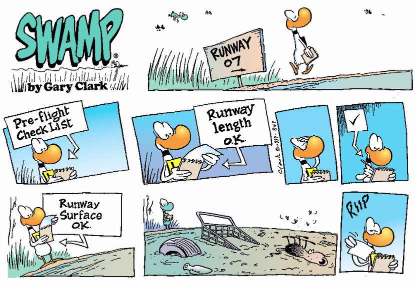 Swamp Cartoon - Runway 07March 29, 2026