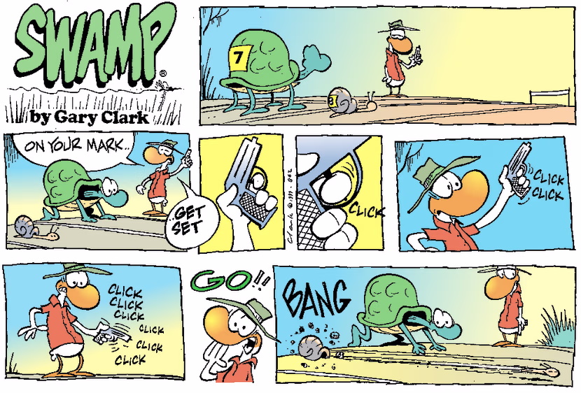 Swamp Cartoon - On Your MarksJanuary 16, 2000