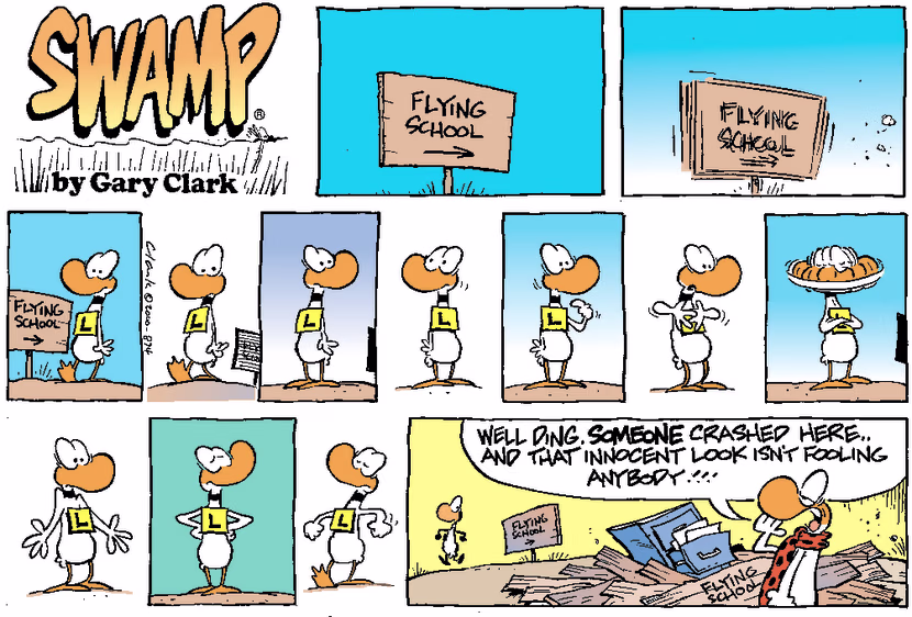 Swamp Cartoon - Not Blaming anyoneApril 9, 2000