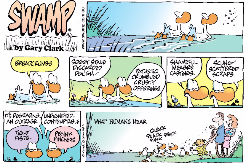 Swamp Cartoon - Duck TalkJune 4, 2000