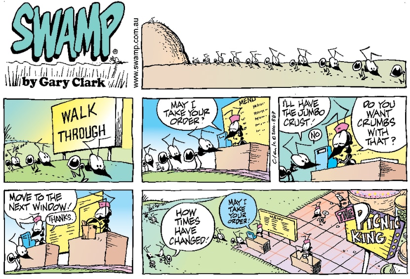 Swamp Cartoon - Changing TimesJune 11, 2000