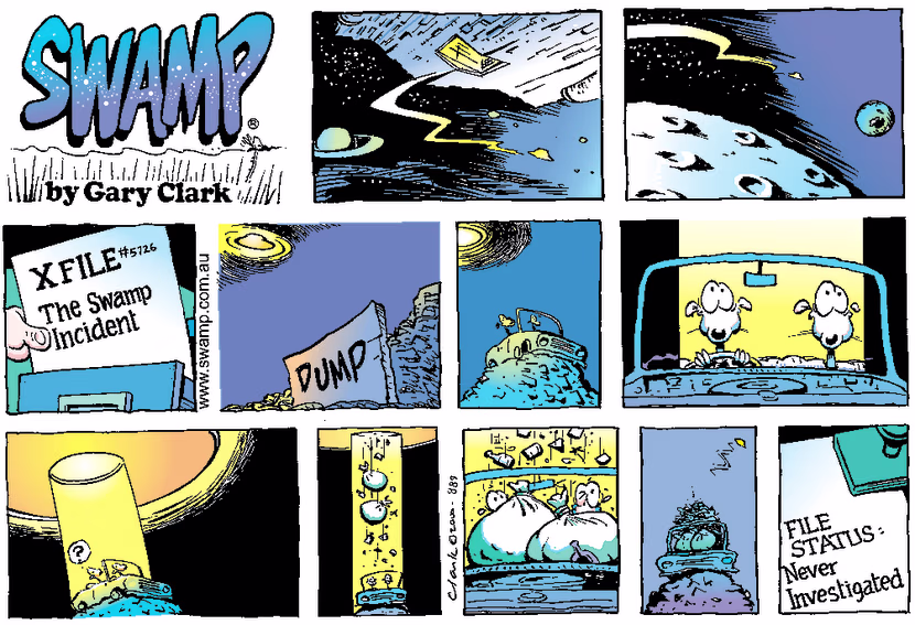 Swamp Cartoon - X FileJuly 23, 2000