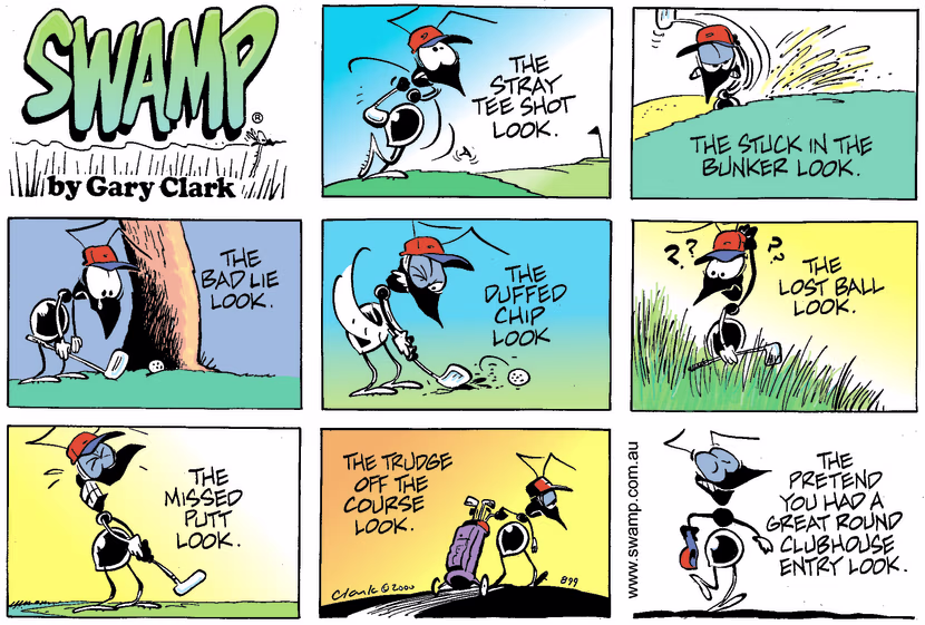 Swamp Cartoon - Golf AntOctober 1, 2000