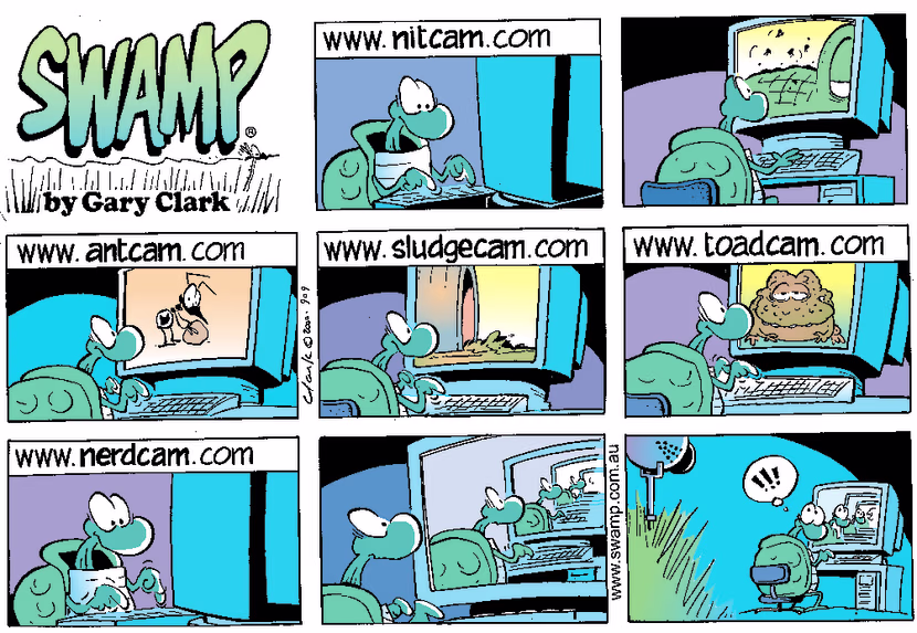 Swamp Cartoon - Nerd CamDecember 10, 2000