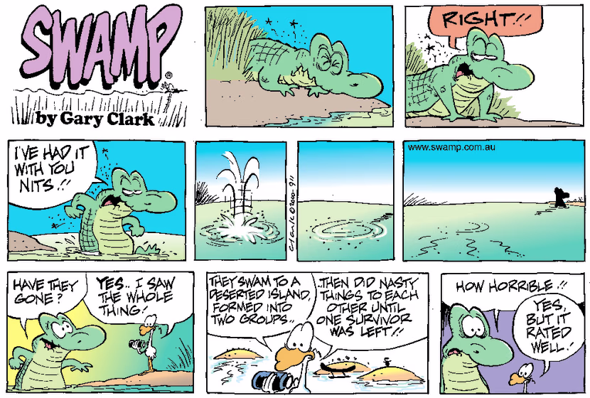 Swamp Cartoon - Nit SurvivalDecember 24, 2000
